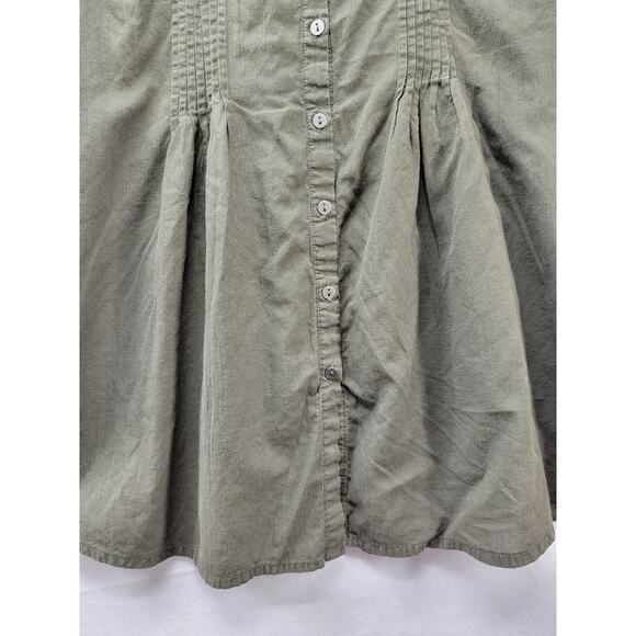 FYLO Army Green pull over blouse Size L - Picture 4 of 8